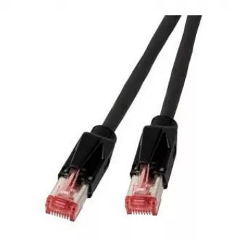 EFB RJ45 jungiamasis kabelis Cat.6A S/FTP LSZH Draka UC900 TM21 juodas 0,25 m