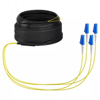 EFB Trunk Cable U-DQ(ZN)BH OS2 4E (1x4) LC-LC 10m Dca LSZH G657A1