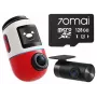 Vaizdo registratorius 70mai X800 Omni 4K/GPS/WiFi Dual Raudonas + SD kortelė 70mai 128GB