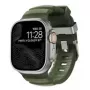 NOMAD Rocky Point Band – dirželis, skirtas Apple Watch 46mm/49mm, FKM ir titanas (miško spalva, natūrali aparatūra)