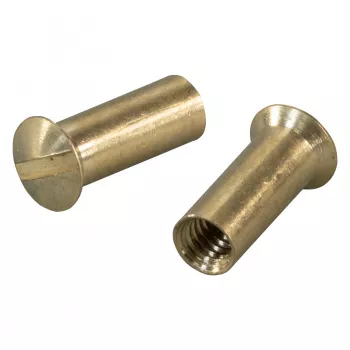 EFB Linsenkopf-Hlsenmutter, m. Slotted, M4x14, (Splice Box) – lizdinė veržlė su plyšiu