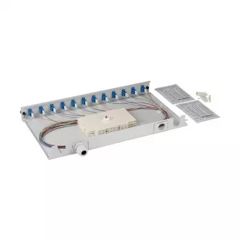 EFB Spleibox gr išplėčiamas LC/APC OS2 12xPigtail atskirti ir 6xDuplex-Coupling
