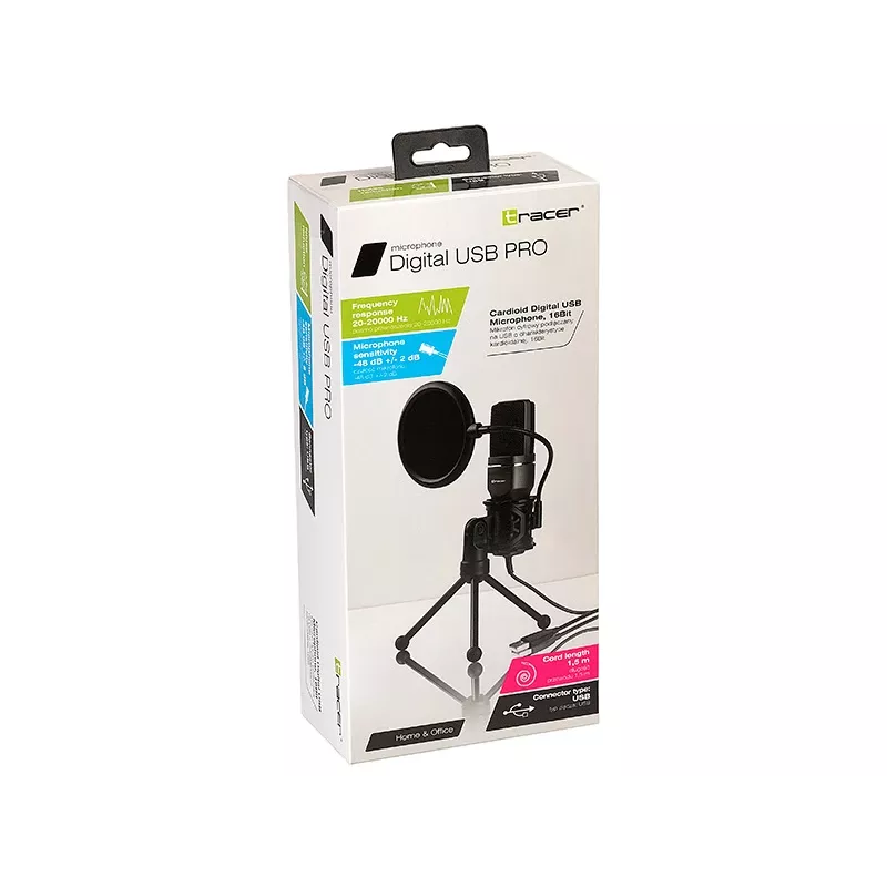 Tracer 46419 Digital USB Pro kondensatorinis mikrofonas