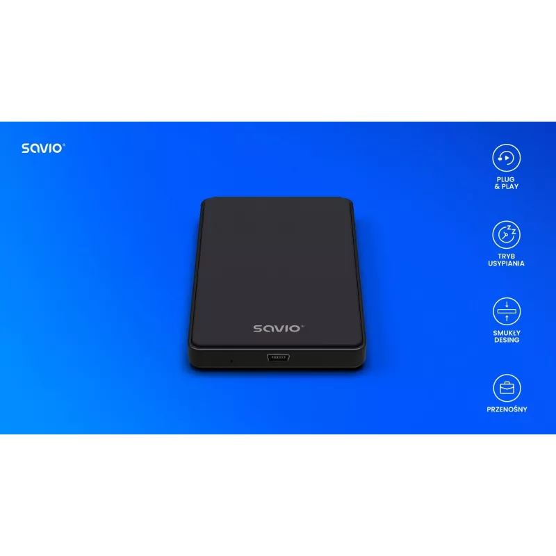 Išorinis HDD/SDD dėklas AK-73 SAVIO