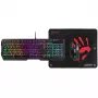 A4TECH BLOODY B1700 B140N +ES7 + BP-50M USB / Esports Juodas USB rinkinys klaviatūra+pelė+kilimėlis