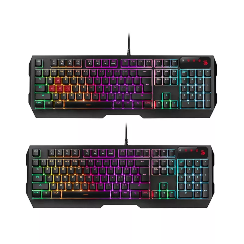 A4TECH BLOODY B1700 B140N +ES7 + BP-50M USB / Esports Juodas USB rinkinys klaviatūra+pelė+kilimėlis