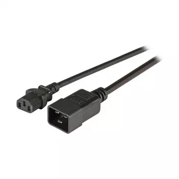 EFB-Elektronik IEC maitinimo ilginimo laidas C20 180° - C13 180°, juodas, 1,8 m, 3 x 1,00 mm²