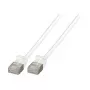 EFB-Elektronik RJ45 jungiamasis kabelis Cat.6A U/FTP TPE 4mm ultraflex Baltas 0,5m