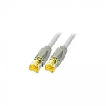 EFB-Elektronik RJ45 jungiamasis kabelis Cat.6A S/FTP LSZH Datwyler 7702 TM31 pilkas 1m