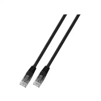 EFB-Elektronik RJ45 jungiamasis kabelis Cat.6 U/UTP PVC CCA juodas 2m