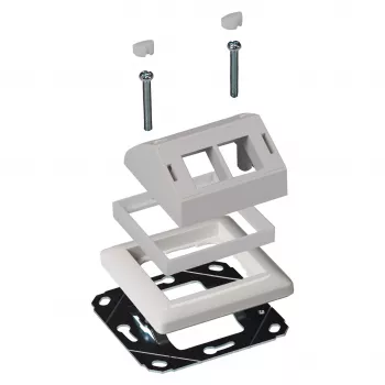 Adapterinis rėmelis EFB Elektronik ET-25092.8, skirtas Gira RAL9003 suderinamumui su ET-25092.x ir FTTH-OUTLET-xx moduliais