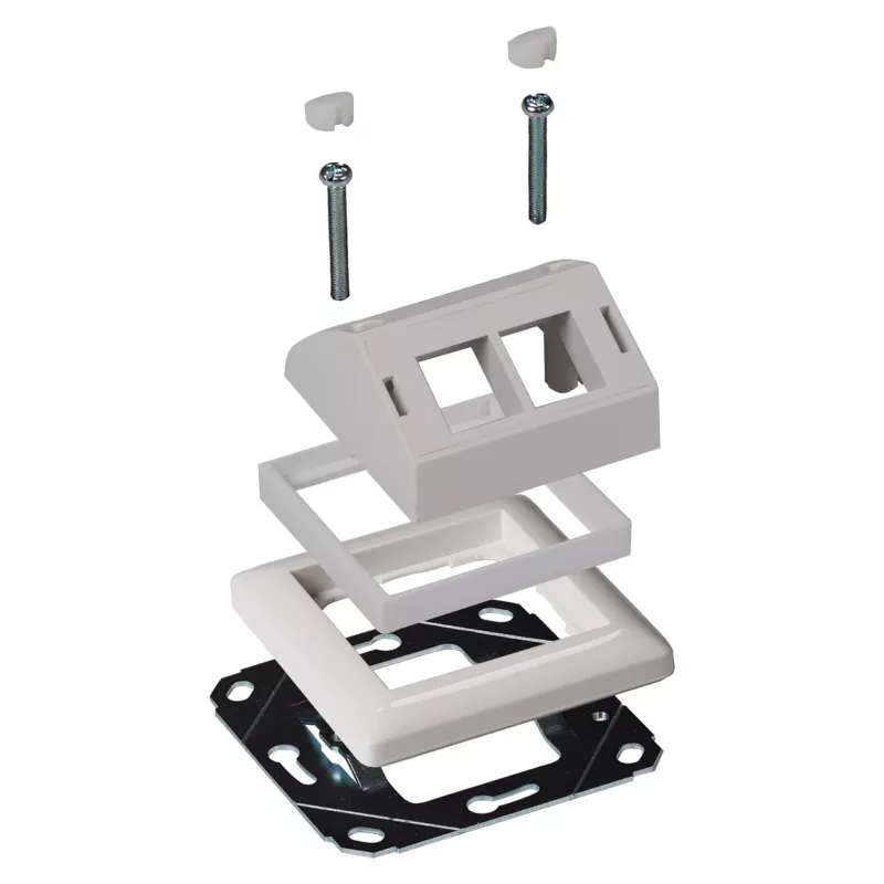 Adapterinis rėmelis EFB Elektronik ET-25092.8, skirtas Gira RAL9003 suderinamumui su ET-25092.x ir FTTH-OUTLET-xx moduliais