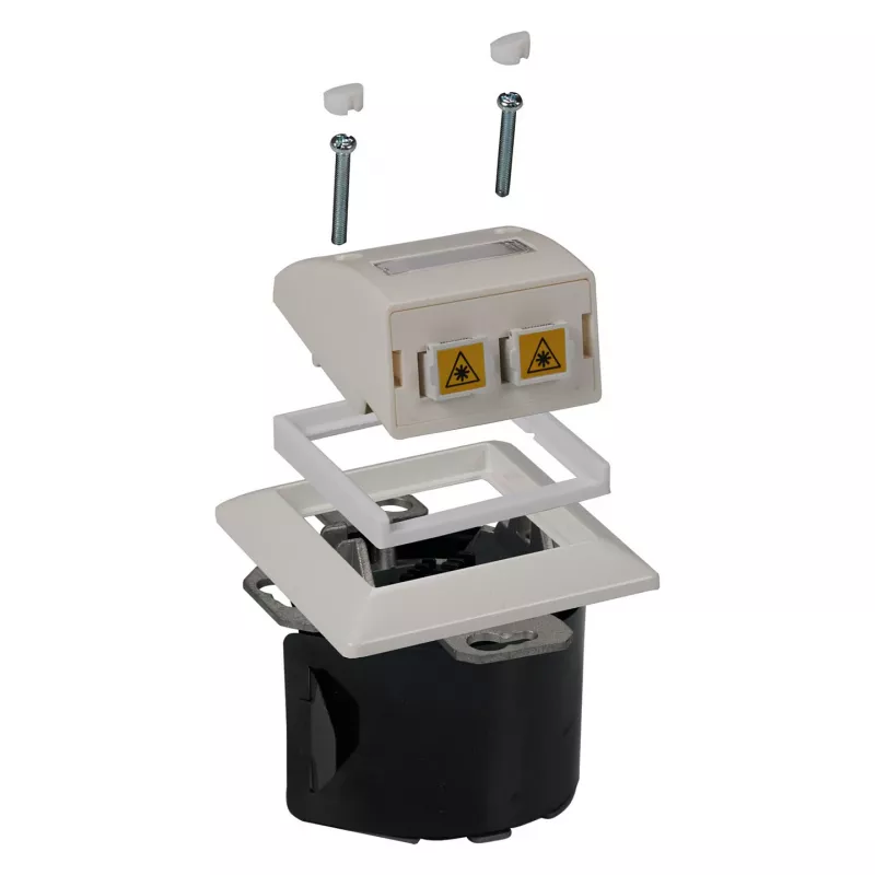 Adapterinis rėmelis EFB Elektronik ET-25092.8, skirtas Gira RAL9003 suderinamumui su ET-25092.x ir FTTH-OUTLET-xx moduliais