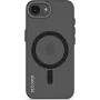 Decoded skaidrus dėklas iPhone 16e, matinė juoda permatoma