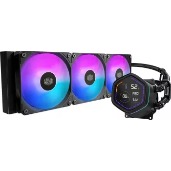 Cooler Master WAK MasterLiquid Core Nex Digital 360 ARGB - skysčio aušintuvas procesoriui, 360 mm radiatorius, 3x120 mm ventiliatoriai, ARGB apšvietimas, LGA1851 / AM5