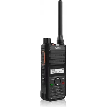 Nešiojama dvipusė radijo stotelė HYTERA AP585 BT U1 400–470 MHz, 1500 mAh Li‑ion, trumpa antena, Bluetooth 5.0, 1,4 colio nespalvotas ekranas, IP54