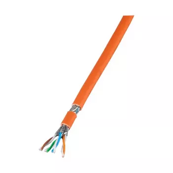 EFB-Elektronik LANCat.7 neekranuotas kabelis 1000 AWG23 S/FTP, 4P FRNC-B, CPR Dca, oranžinis, 500 m