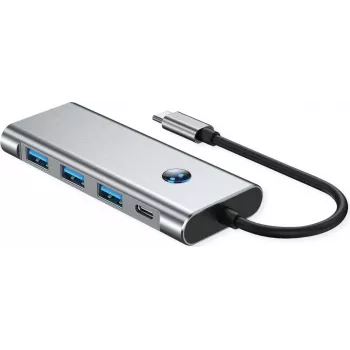 VALUE USB C dokų stotelė 7-in-1, 4K60 1xHDMI, 3xUSB-A, 1xSD/microSD, 1xC PD (12.99.1144)