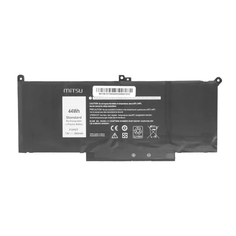 Baterija, skirta Dell Latitude 7390, 7490, 5800 mAh (44 Wh), 7,6 - 7,4 V