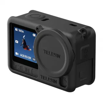 Apsauginis dėklas su dirželiu ir objektyvo dangteliu, skirtas DJI Osmo Action 6 / S6-ptc-11