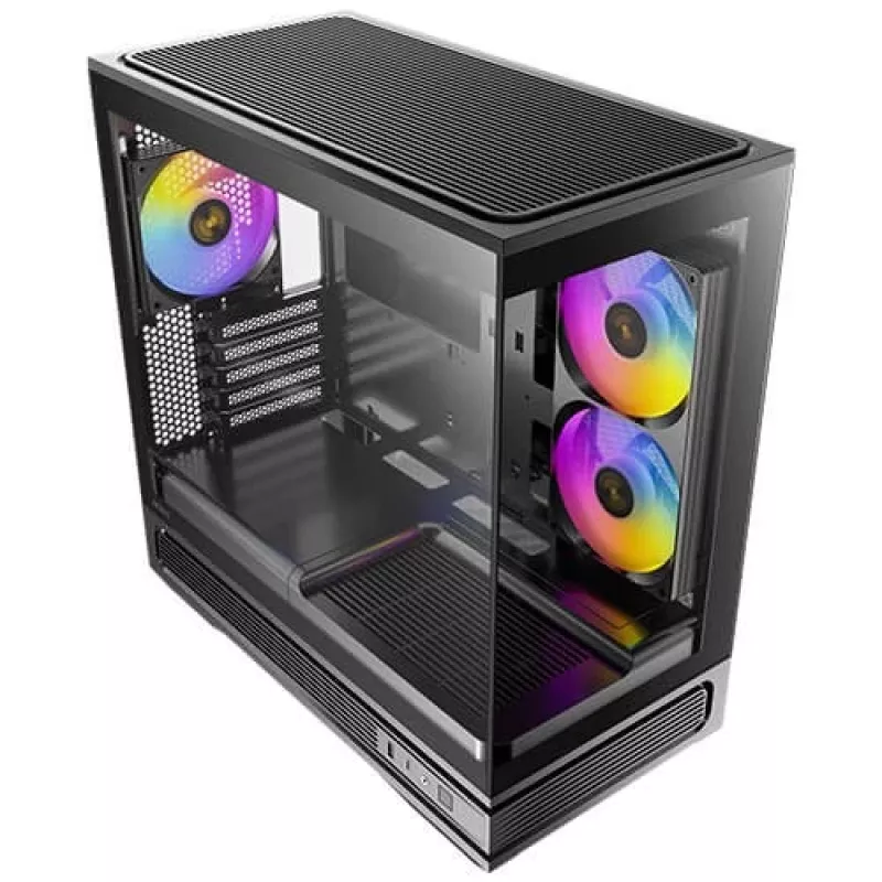 Antec korpusas Mini C2M ARGB M-ATX/M-ITX be maitinimo šaltinio juodas