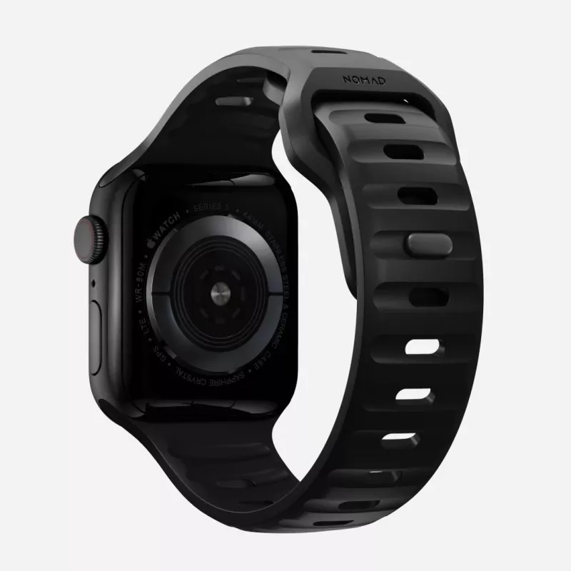 NOMAD Sport Band – dirželis Apple Watch 46mm/49mm su FKM (juodas)