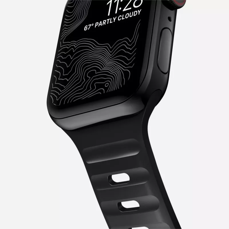 NOMAD Sport Band – dirželis Apple Watch 46mm/49mm su FKM (juodas)