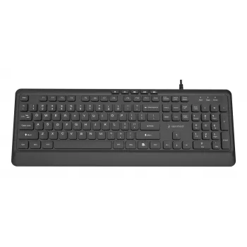 Multimedijos klaviatūra USB ENG/JUODA KB-MCH-05 Gembird
