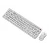 Belaidis klaviatūros ir pelės rinkinys Gembird KBS-WPS-01-W ENG/WH