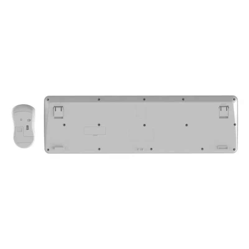 Belaidis klaviatūros ir pelės rinkinys Gembird KBS-WPS-01-W ENG/WH