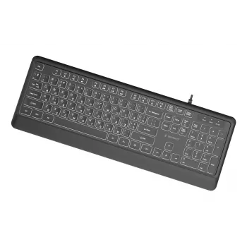 Gembird KB-UML-04-CYRL klaviatūra multimedijos USB, juoda, kirilicos išdėstymu