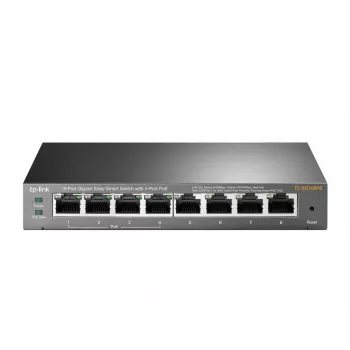 TP-Link TL-SG108PE 8 prievadų Gigabit Easy Smart valdomas komutatorius su 4 PoE prievadais