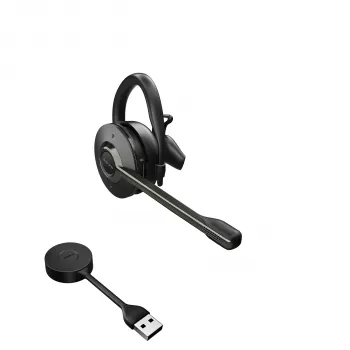 Jabra Engage 55 - USB-A UC Convertible, EMEA/APAC, belaidė ausinė, biurui / skambučių centrui, 18 g, juoda, titano spalva