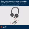 HP Poly Blackwire 8225 Stereo ausinės su USB-C ir USB-C/A adapteriu