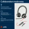 HP Poly Blackwire 8225 Stereo ausinės su USB-C ir USB-C/A adapteriu