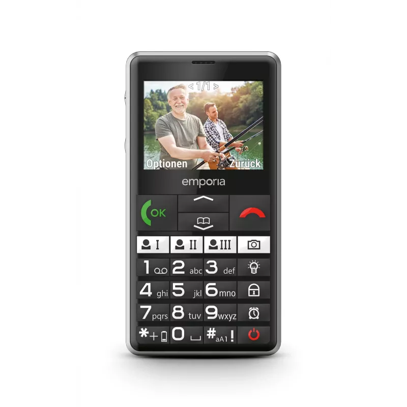 Emporia emporiaPURE-LTE 5.87 cm (2.31 colio) 107 g Juodas senjorų telefonas