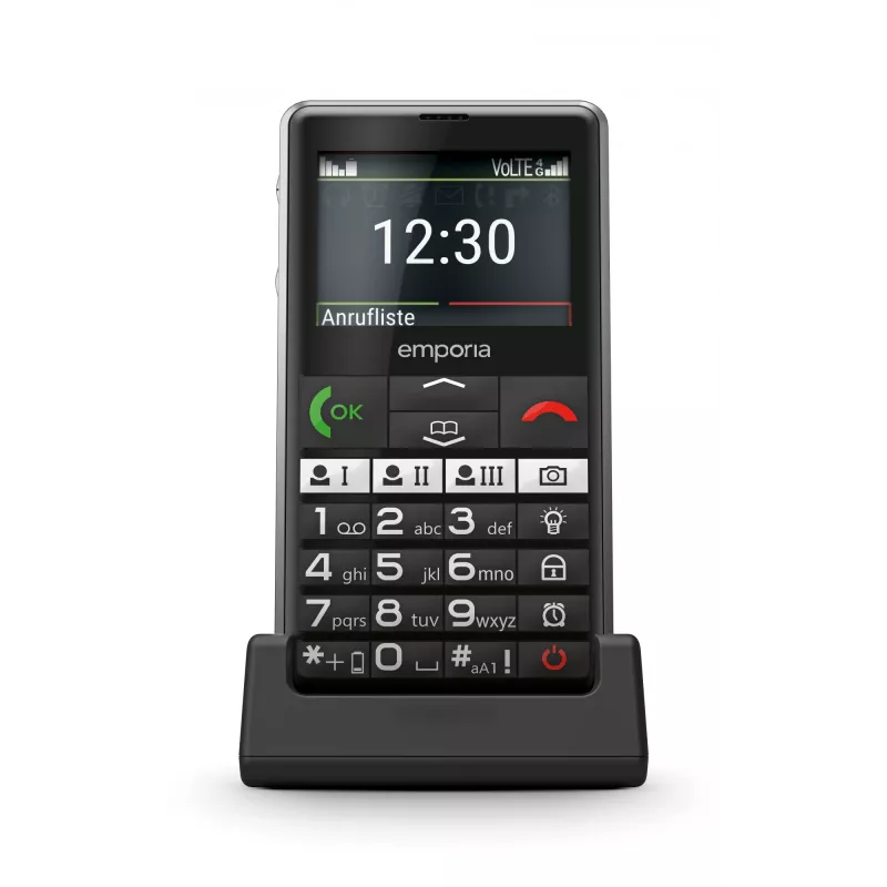 Emporia emporiaPURE-LTE 5.87 cm (2.31 colio) 107 g Juodas senjorų telefonas
