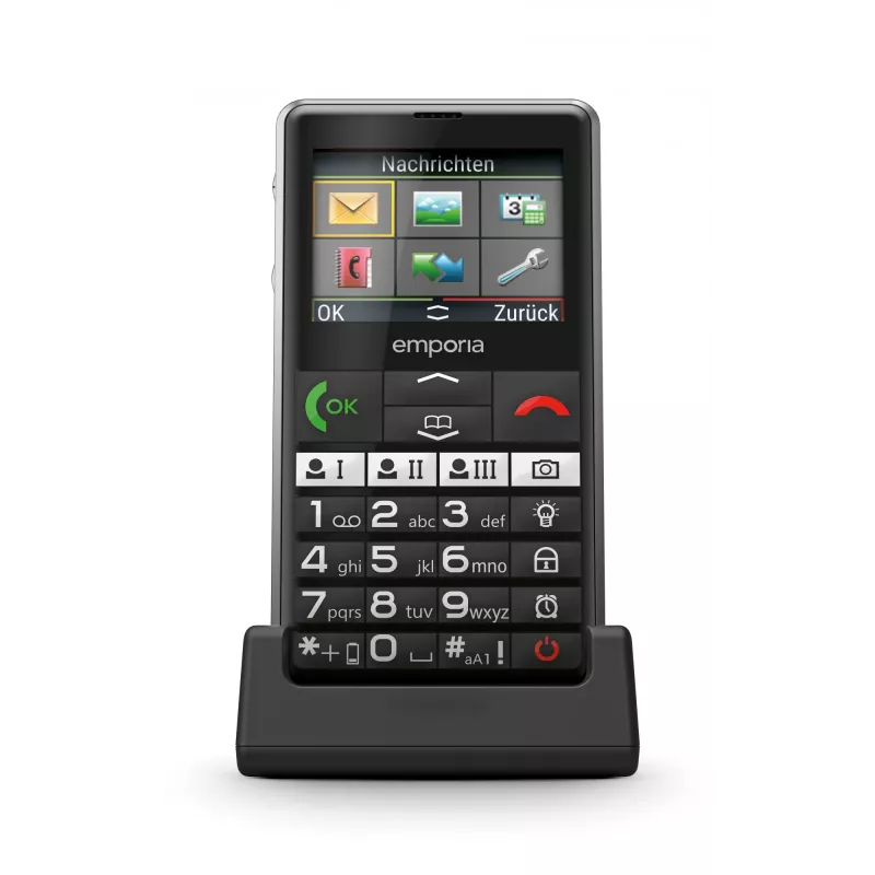 Emporia emporiaPURE-LTE 5.87 cm (2.31 colio) 107 g Juodas senjorų telefonas