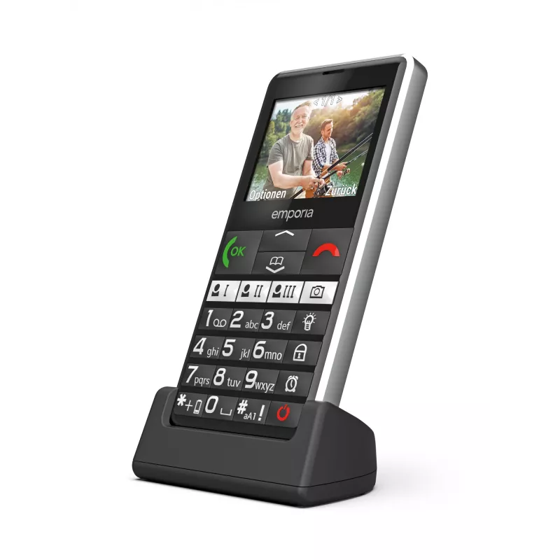 Emporia emporiaPURE-LTE 5.87 cm (2.31 colio) 107 g Juodas senjorų telefonas