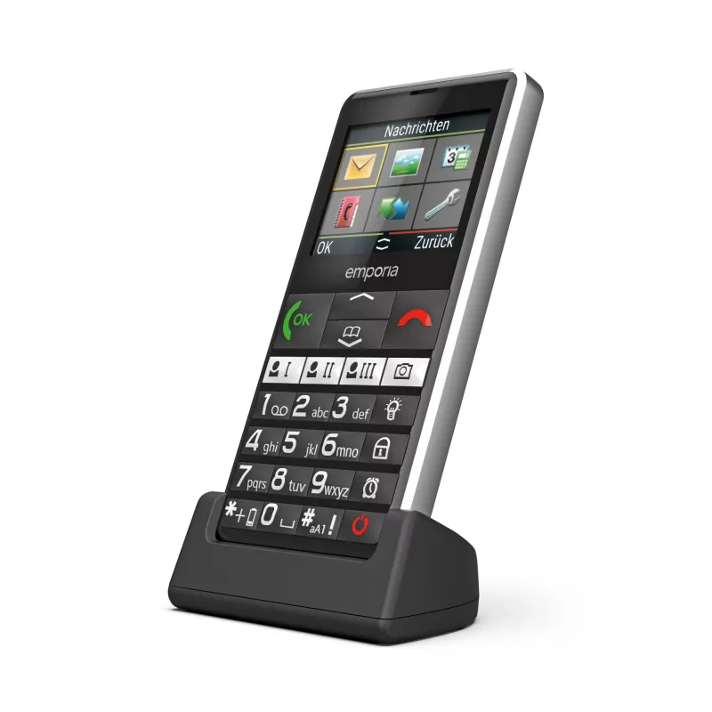 Emporia emporiaPURE-LTE 5.87 cm (2.31 colio) 107 g Juodas senjorų telefonas