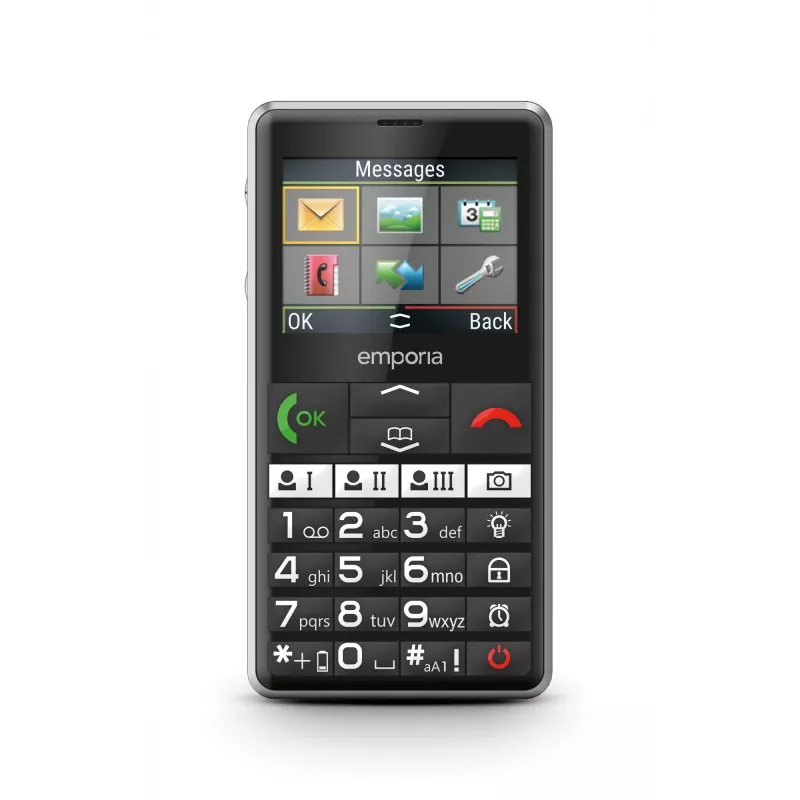 Emporia emporiaPURE-LTE 5.87 cm (2.31 colio) 107 g Juodas senjorų telefonas