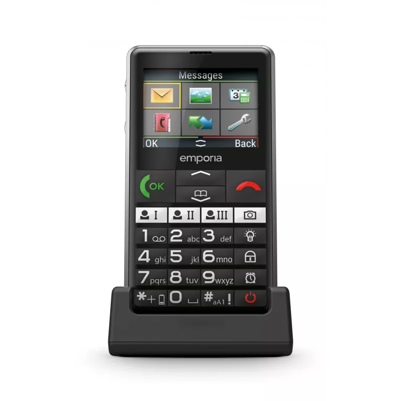 Emporia emporiaPURE-LTE 5.87 cm (2.31 colio) 107 g Juodas senjorų telefonas