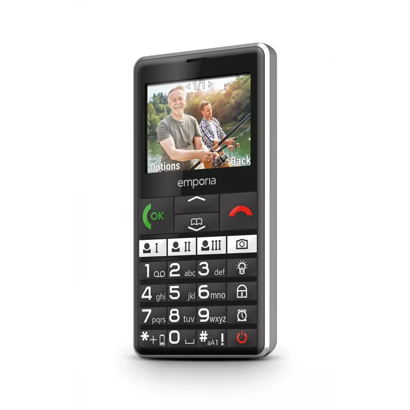 Emporia emporiaPURE-LTE 5.87 cm (2.31 colio) 107 g Juodas senjorų telefonas