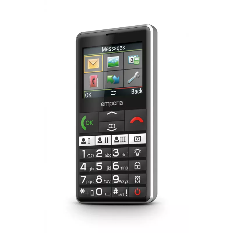 Emporia emporiaPURE-LTE 5.87 cm (2.31 colio) 107 g Juodas senjorų telefonas