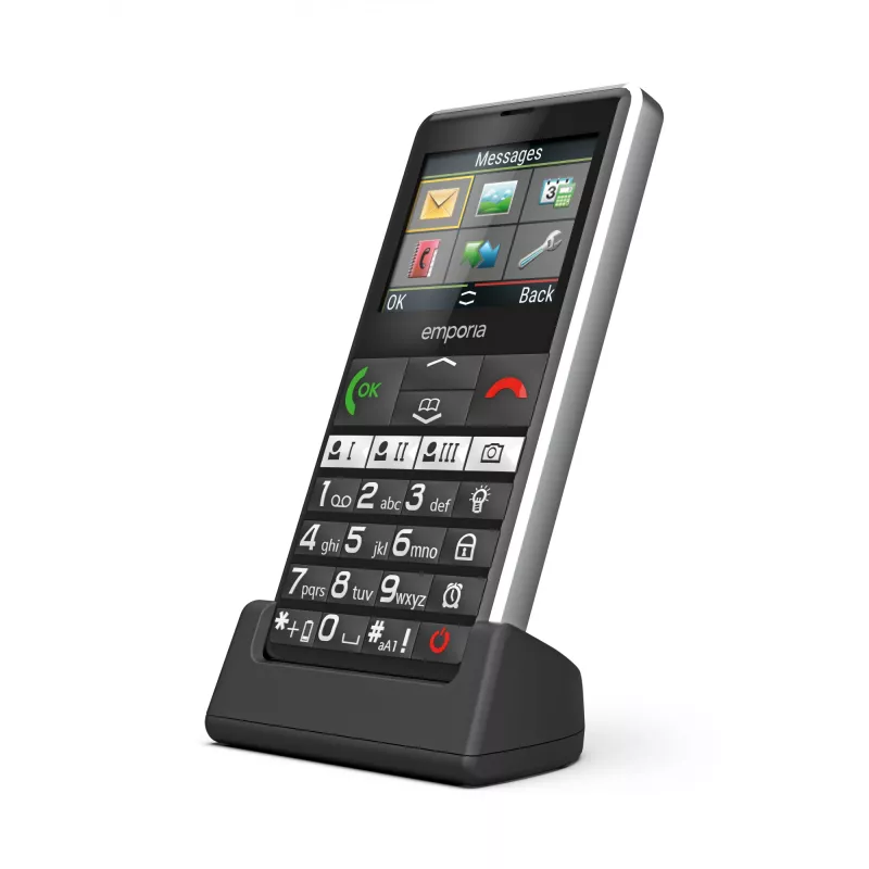 Emporia emporiaPURE-LTE 5.87 cm (2.31 colio) 107 g Juodas senjorų telefonas