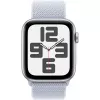 Apple Watch SE GPS 44 mm aliuminio korpusas sidabrinis, Sport Loop apyrankė mėlyna debesis