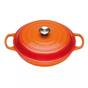 Le Creuset apvalus puodas 30cm raudonas