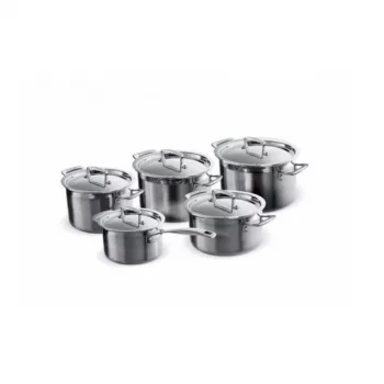 Le Creuset 3-Ply 5 dalių puodų rinkinys iš nerūdijančio plieno (96209400001000)