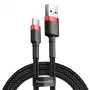 Laidas Baseus Cafule USB-C 2A 3m (Juodas+Raudonas)