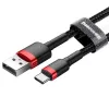 Laidas Baseus Cafule USB-C 2A 3m (Juodas+Raudonas)